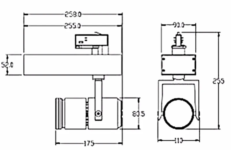 Beam Angle Adjustable rail track light Cob Lamp for Museum Exhibition