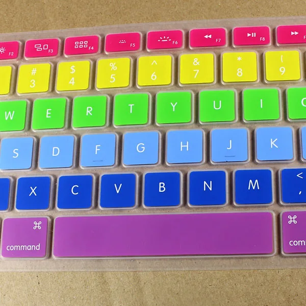 Laptop 13''15''17'' Rainbow Colorful For Macbook Air Keyboard Cover Silicone 