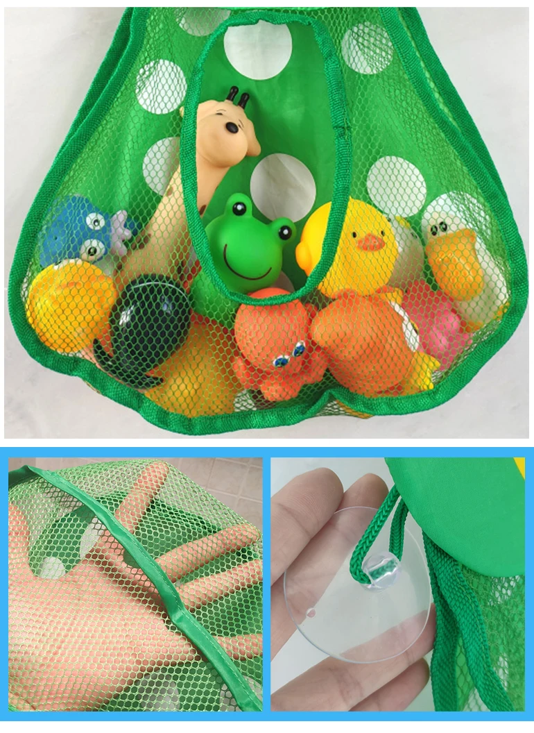 Bathroom duck net bag baby organizer bath storage for toys.jpg