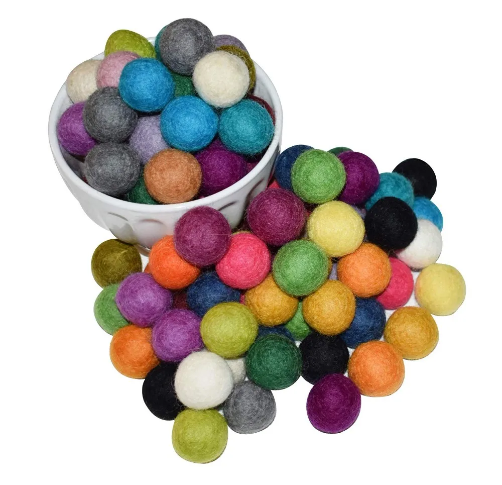 Trending Amazon 100 Felt Balls Diy Hand Felted Pom Poms Bulk Wholesale ...