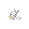 XL-52 Quality supplier Cat6a 8p8c shield RJ45 connector modular plug with the tail clip