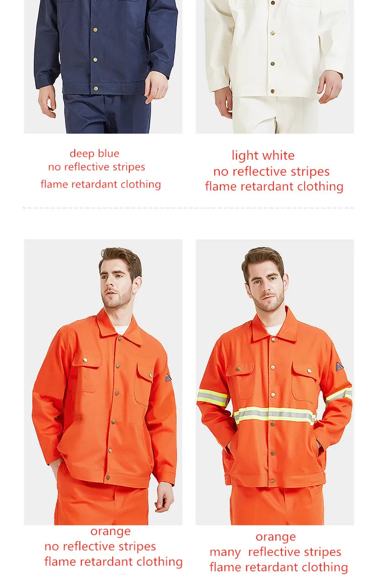 Professional Fire Resistant Work Clothes Flame Retardant Clothing 7028