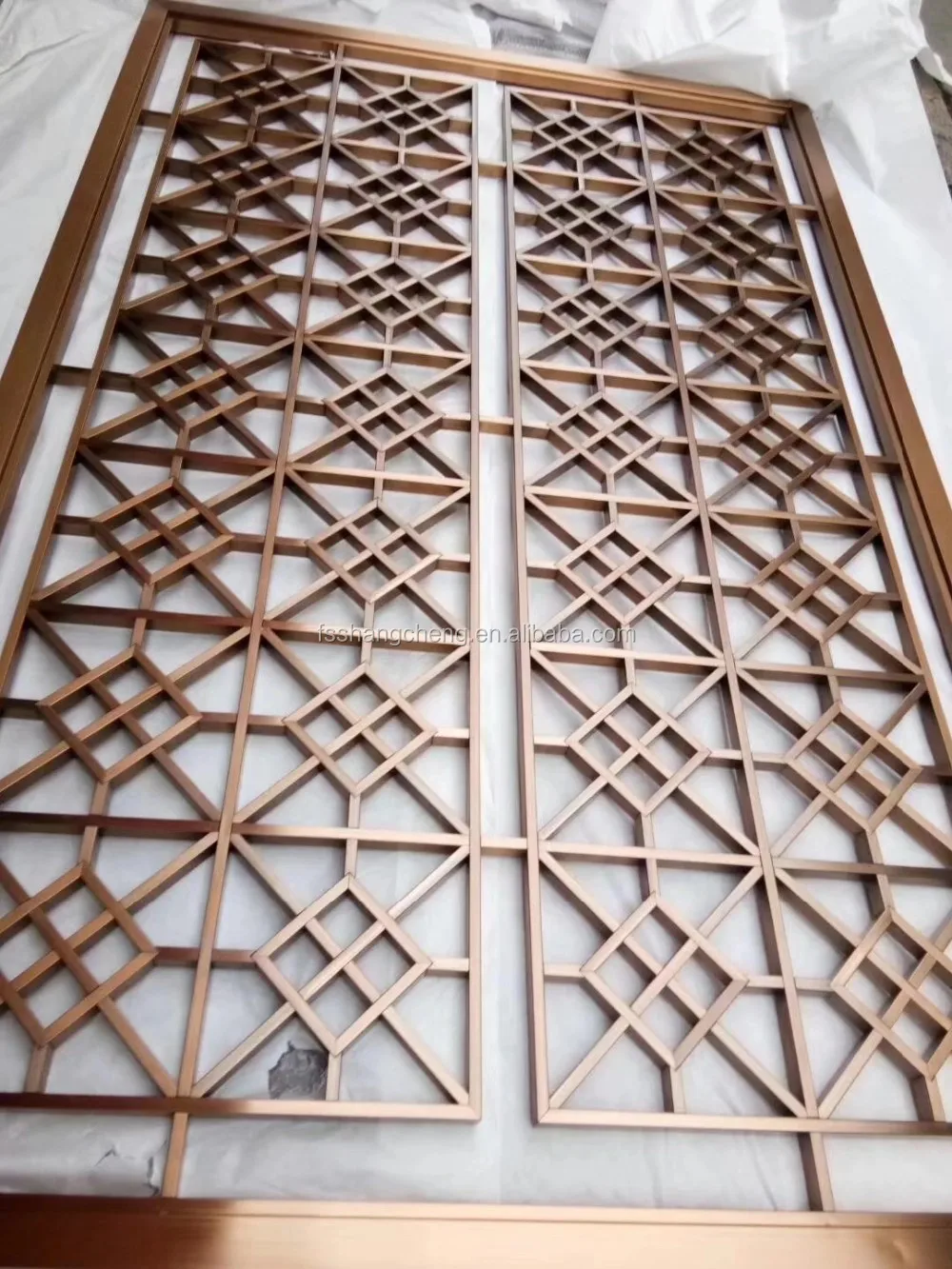 Rose Gold Partition Square Room Divider Sell To Malaysia Buy