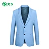 New Design Two Buttons Navy Blue Pure Color Casual Blazer for Men