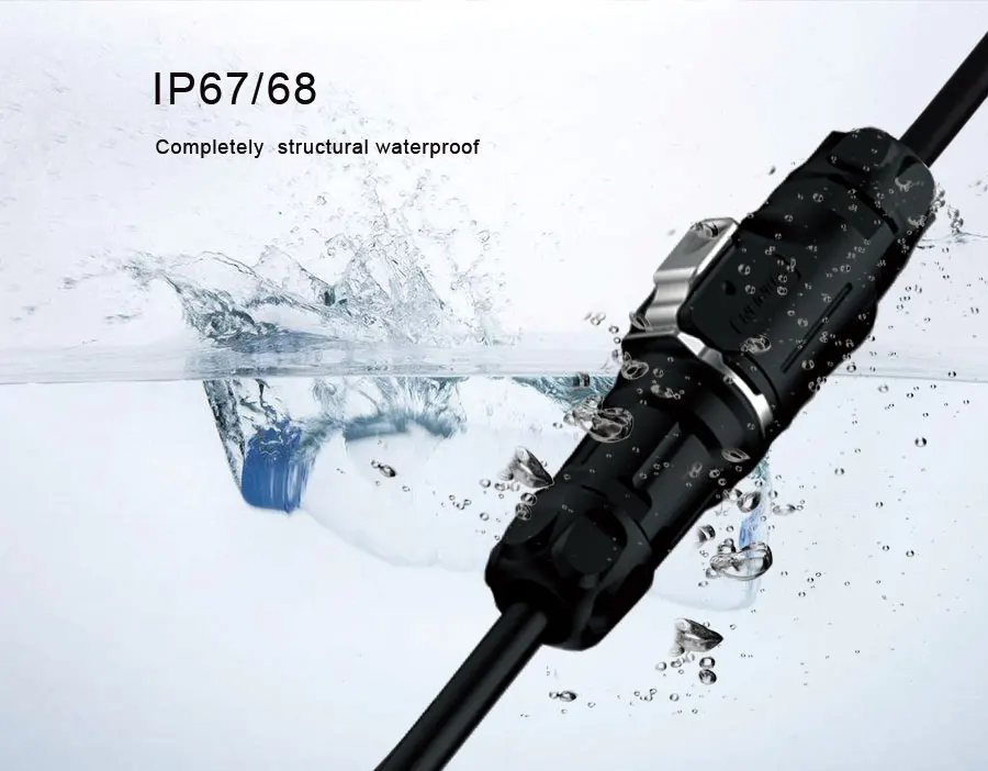 CNLINKO LP12 6-Pin Circular Connector With 1 Meter Cable