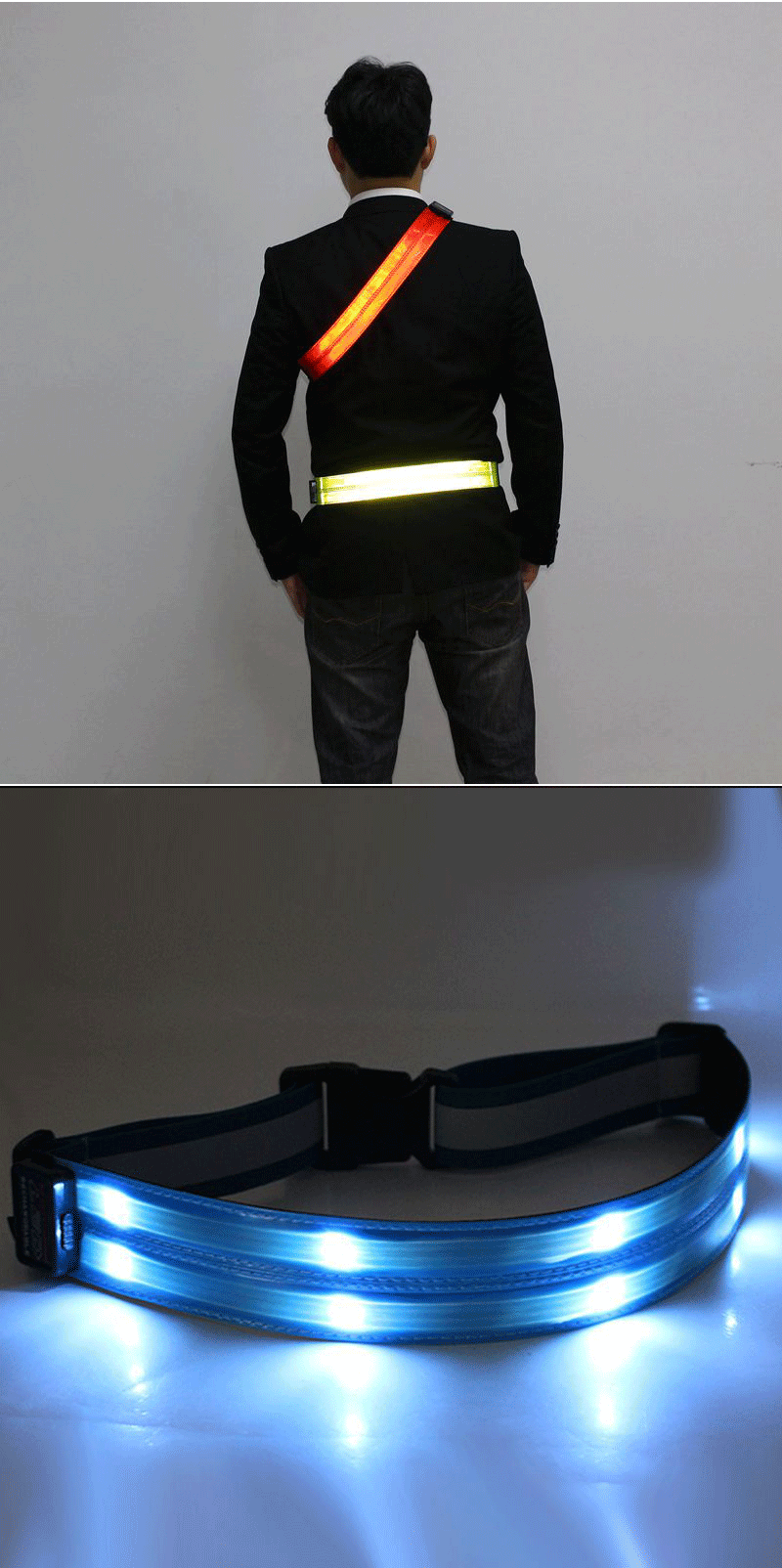 Wholesale Led Light Sports Safety Waist Belt For Running - Buy Running ...