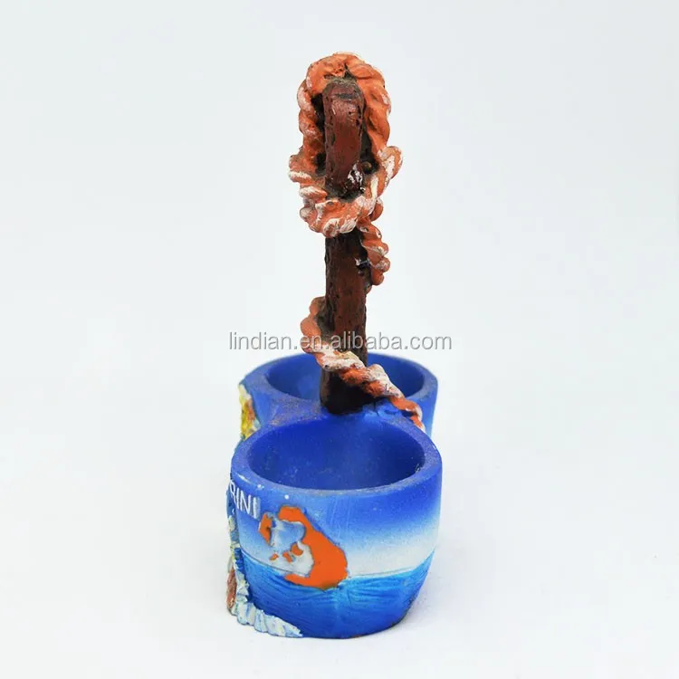 Personalized Greek Aegean Sea Santorini Tourism Souvenir Gift 3d Blue