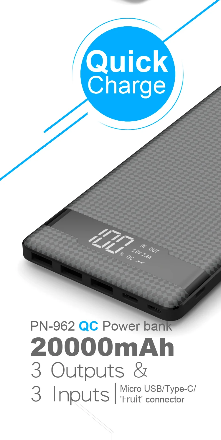 High-energy promotional Slim thin quick charge 10000mah power bank - ANKUX.COM