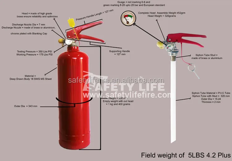 Portable Fire Extinguisher Dcp 4.5kg/dcp Fire Extinguisher/fire