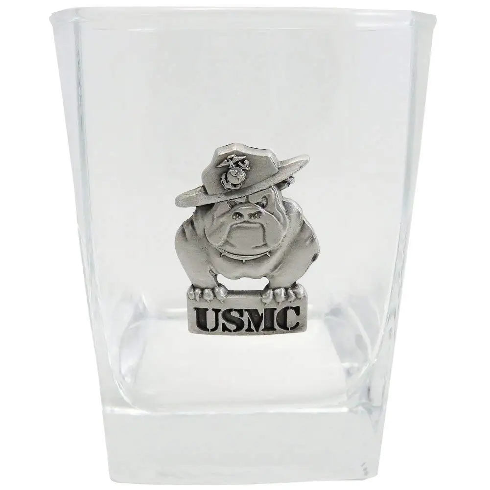 US Marine Corps EGA /& Bulldog Beverage Stir Stick Pewter Emblem Made in USA. Set of 4