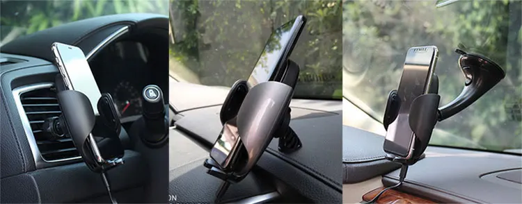 2019 populared patented wireless charger for car for iPhone x 8 plus and for Samsung note7 S8 s9 s10
