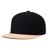 Wool Blend 6 Panels Plain Custom Embroidered Logo 6 Panel 5 Panel Vintage Blank Cork Snapback Sports Hat Cap