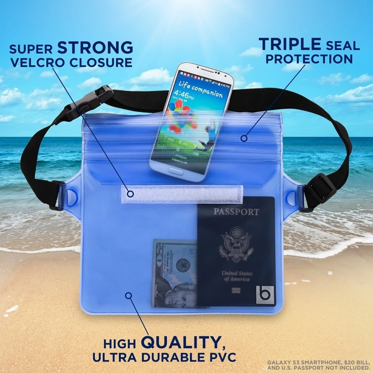 Waterproof Pouch With Waist Strap For Ipad Tablet Case,Underwater Pouch