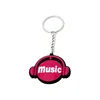 Fashion headset Soft PVC Keychain Music earphone Design key chain GFT-G015