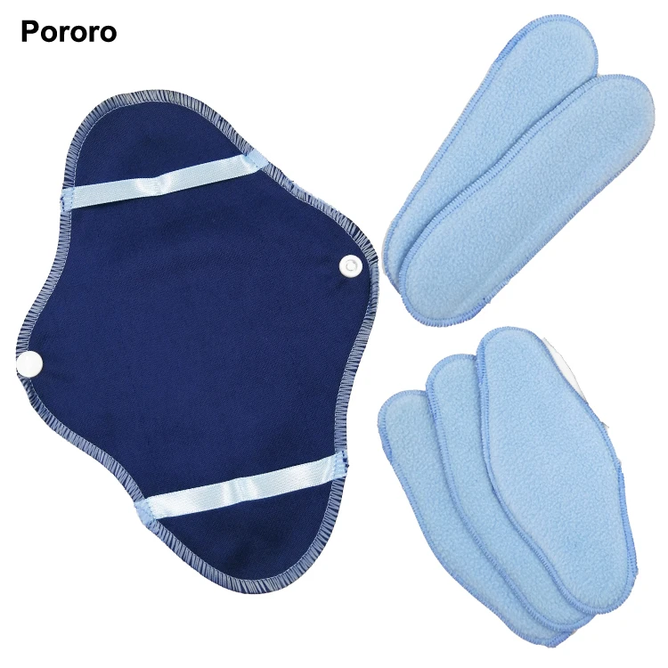 Menstrual Cloth Pad 8 Pcs Set Reusable Washable Customized China ...
