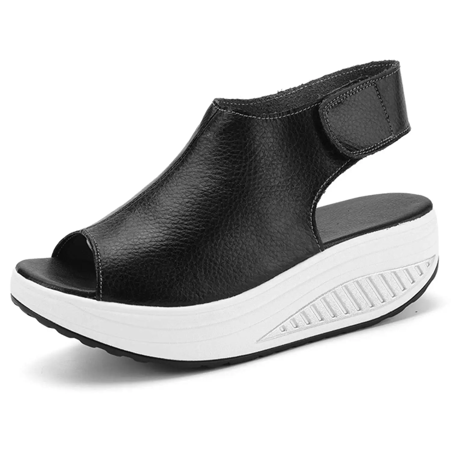 Women Casual Creepers Fashion Peep Toe Platform Shoes Women Flats Summer Breathable Creepers Heels Female Casual Shoes