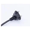 1.2m black ENEC KEMA VDE certified EU silicone power cord H03VVH2-F 2*0.5/0.75/1.0mm2