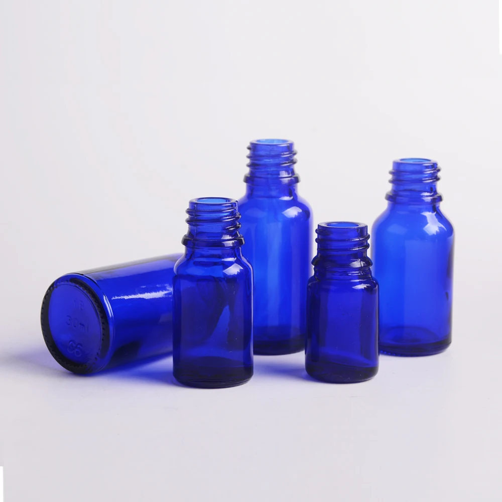 5ml Cobalt Blue Glass Essential Oil Bottle With Black Plastic Perfume Oil Pump Cap Buy
