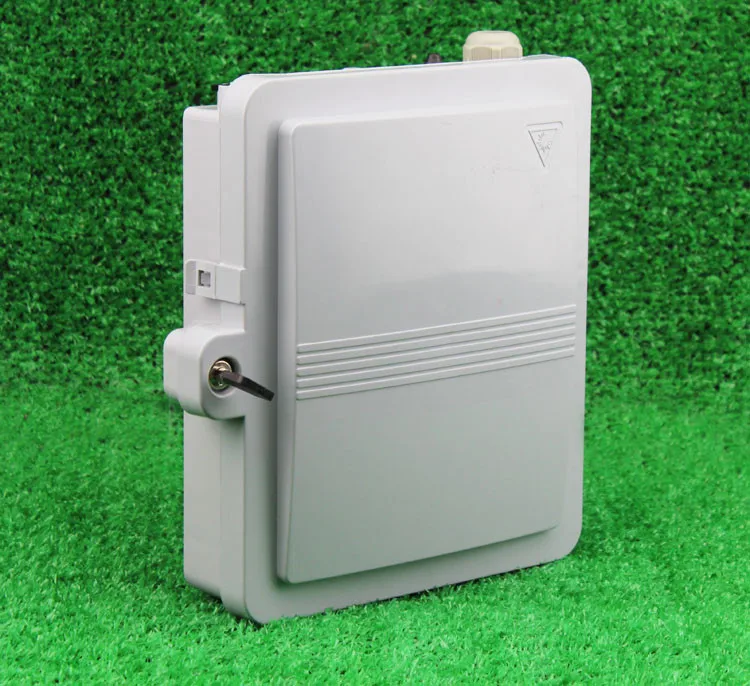 Outdoor ABS Material Waterproof 12 Cores Mini FTTH Fiber Optic Termination Box with SC Adapter