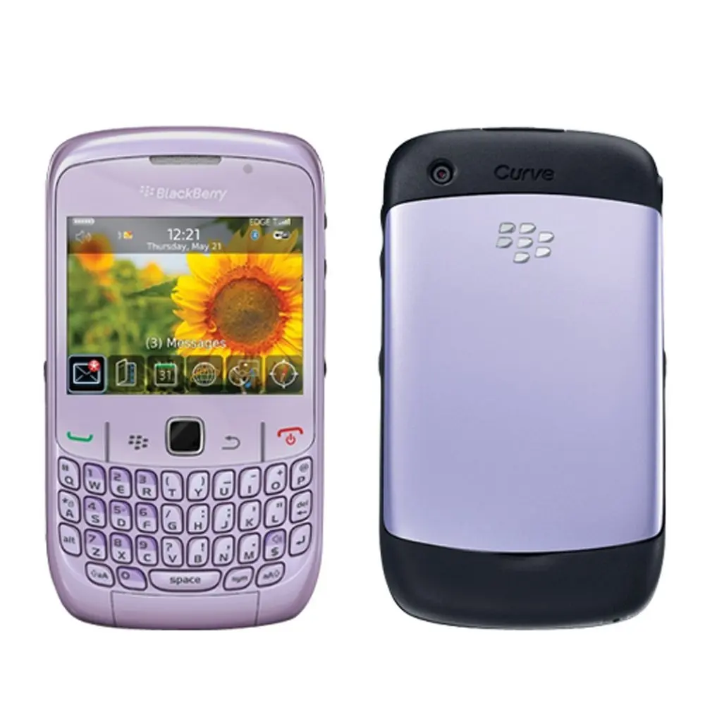 Get Quotations · BlackBerry Curve 8520 Violet WiFi Unlocked GSM QuadBand  Bar Cell Phone