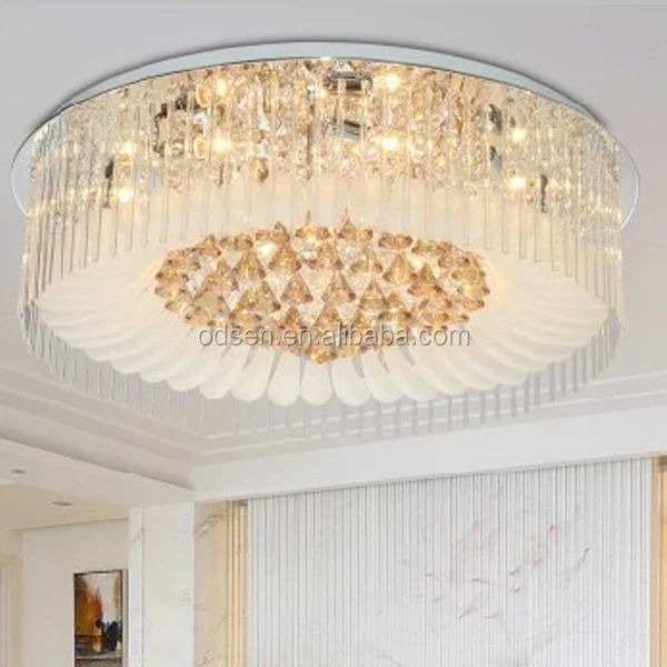 Modern Led Dubai Luxury Round Crystal Decoration Ceiling Light Buy