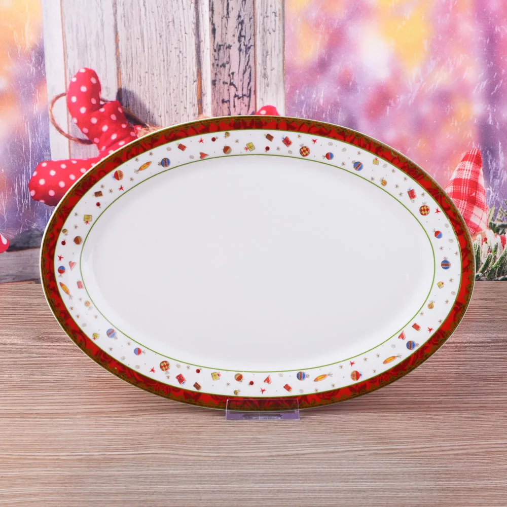 cheap-12-christmas-oval-shape-bulk-white-fish-dinner-plates-for