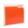 Compact Deluxe Clear Acrylic File Chart Holder Wall Mount