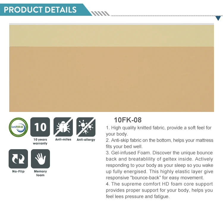 Wholesale factory price vacuum compress memory foam mattress