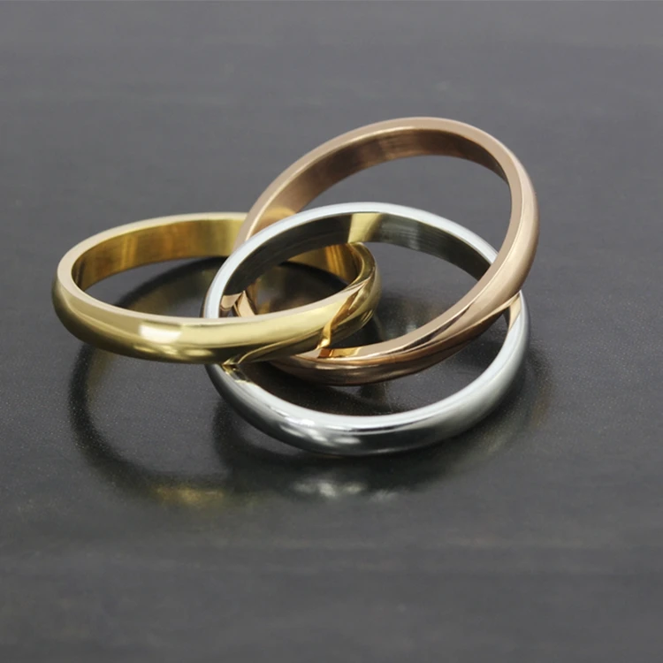 Обручальные кольца из двух колец