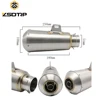 ZSDTRP Universal Cafe Racer motorcycle exhaust pipe muffler silencer good sound for CB400 YZF R1 R6 Z750 Z800 GSXR TMAX530 500