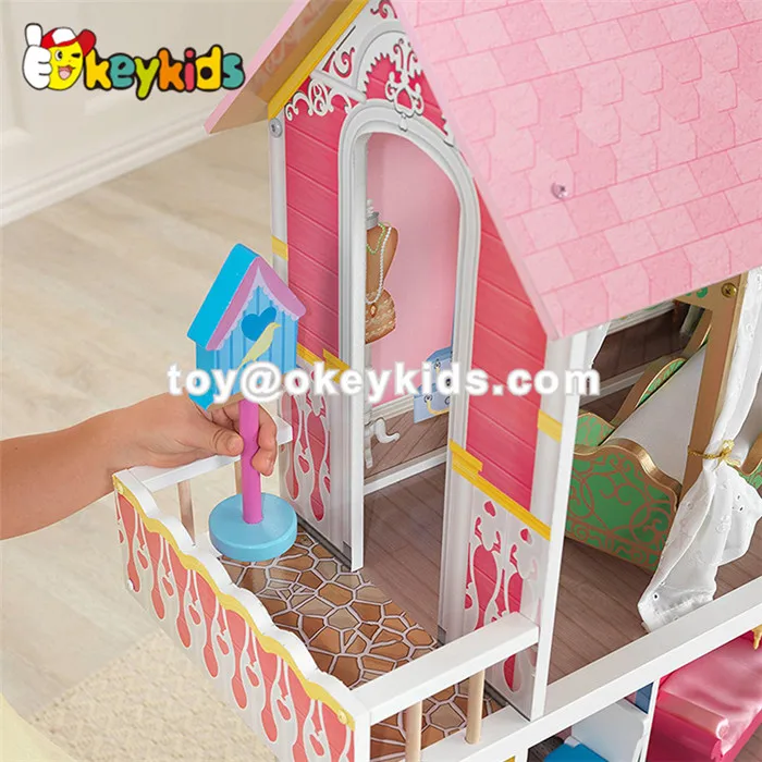 2018 New Hottest Large Wooden Princess Castle Dollhouse For Girls W06a267 Buy Princess