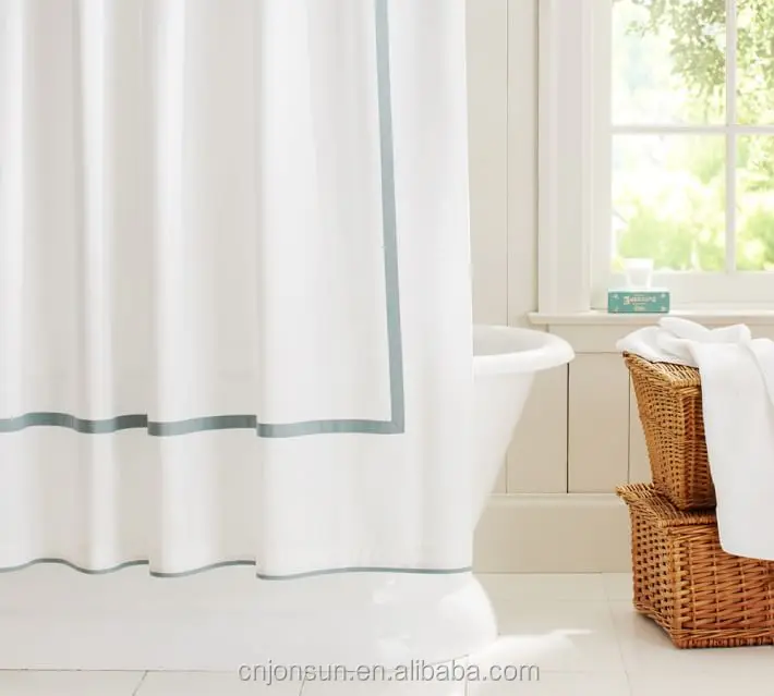 Jonsun 100 Cotton Shower Curtain Shower Curtain With Matching Window