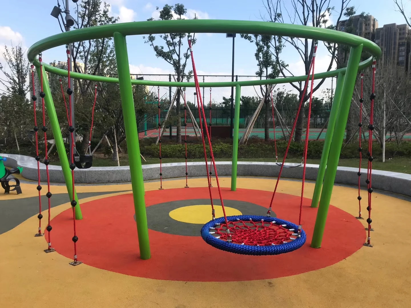 Round Children Nest Swing Seat for Commercial Use Playground
