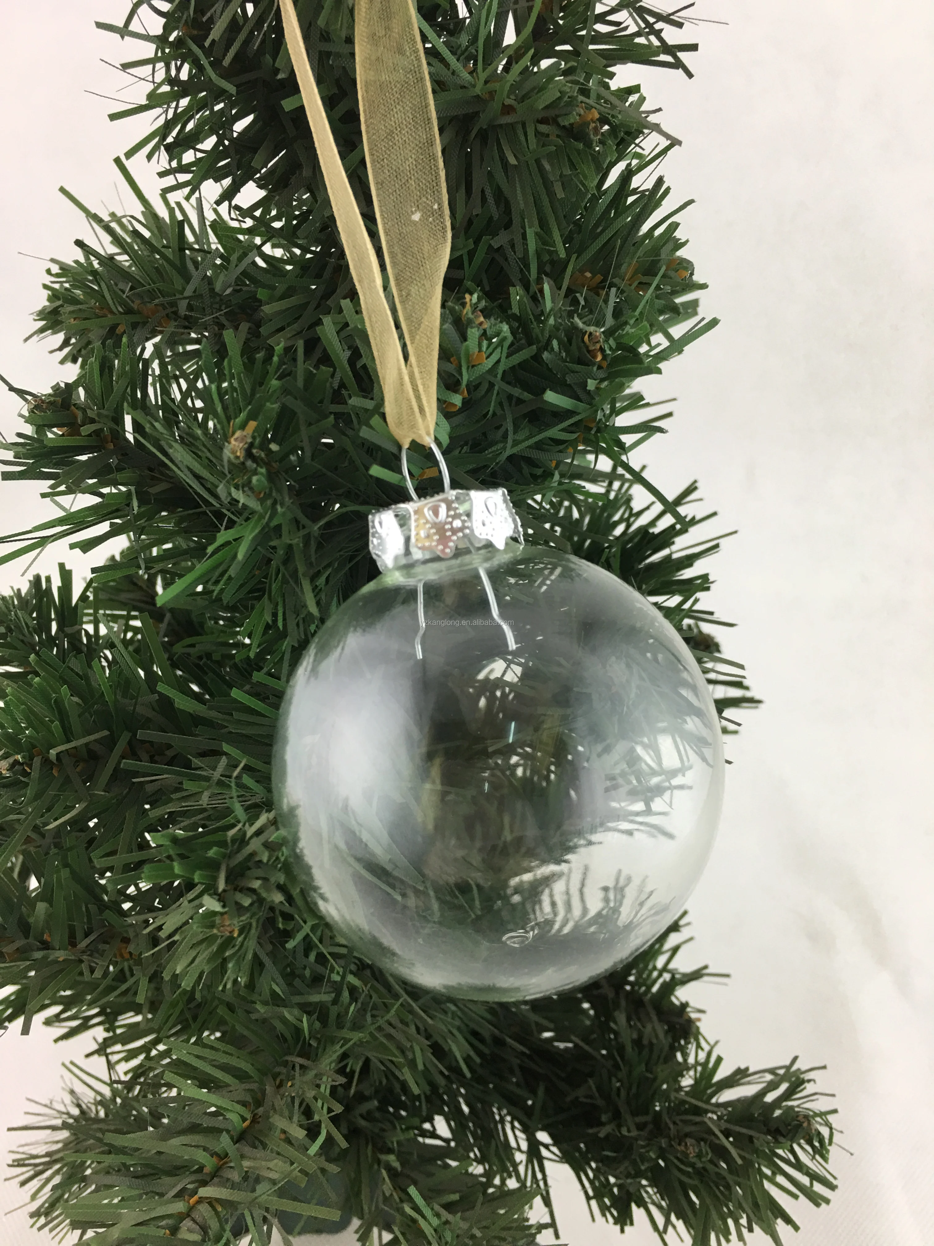 Hand Blown Clear Glass Christmas Balls Ornaments - Buy Clear Christmas