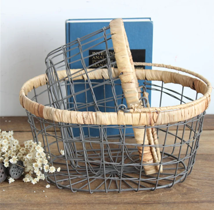 Wholesale Handmade Wire Basket Cable Metal Material And Food Use Wire