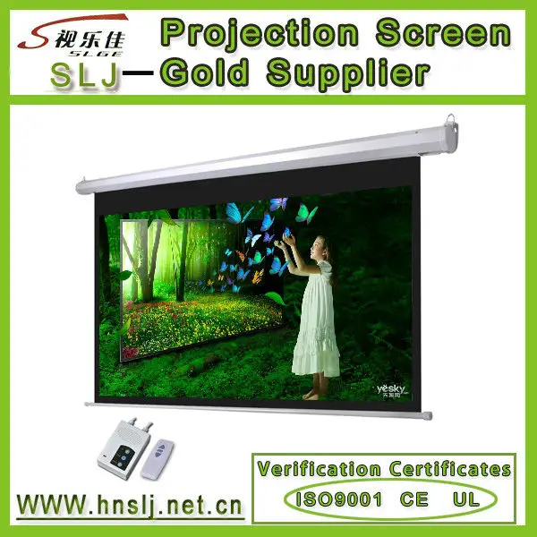 Glass Beaded Format 43 300 Inch Motorized Projector Screen/elektriese