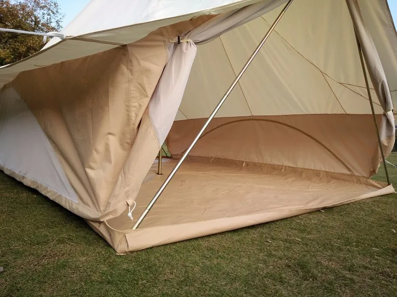 Heavy Duty Camping Tent For Family Waterproof Tulip Safari Bell Tent