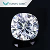 Fancy shapes fire white 7*8mm long cushion moissanite gemstones, lab created diamond loose moissanite