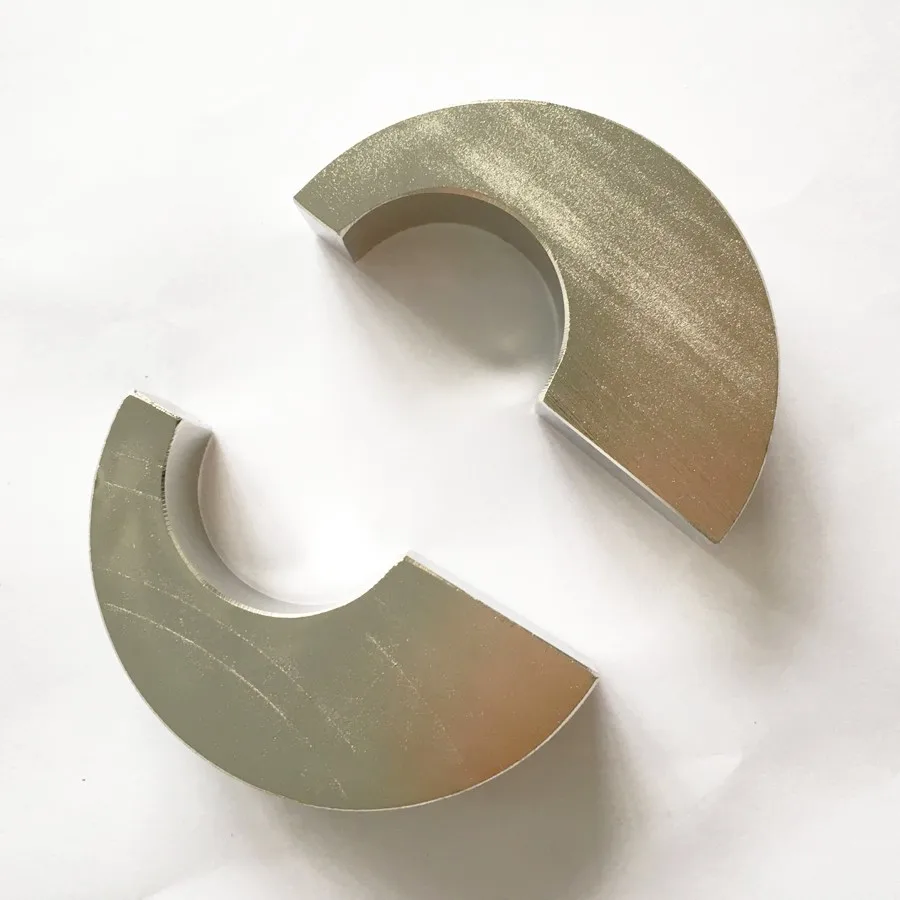 Custom Permanent Neodymium Half Round In Material
