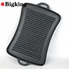41*27cm rectangular Pre-seasoned cast iron grill pan