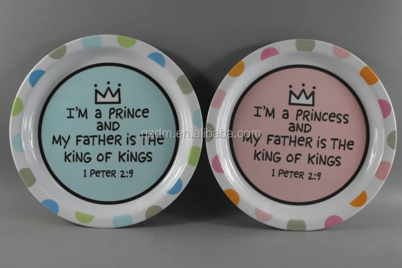 Factory supply good quality melamine plate for kids
