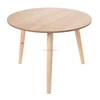 Middle size scandinavian solid birch wood side table