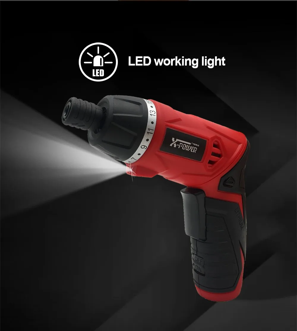 Kcs626p19pcs Power 3.6v Cordless Screwdriver With Usb Wire Charging