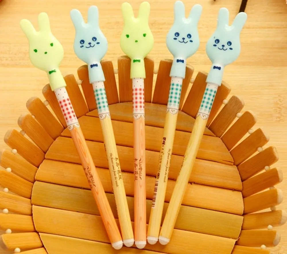 Decorative Rabbit Gel Ink Pens Korean Novetly Cartoon Animal Cute Gel Pens