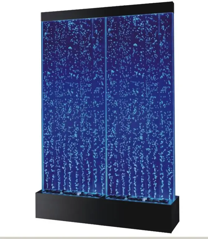 Bubble Wall Aquarium 72" Led Lighting Indoor Panel Waterfall Home