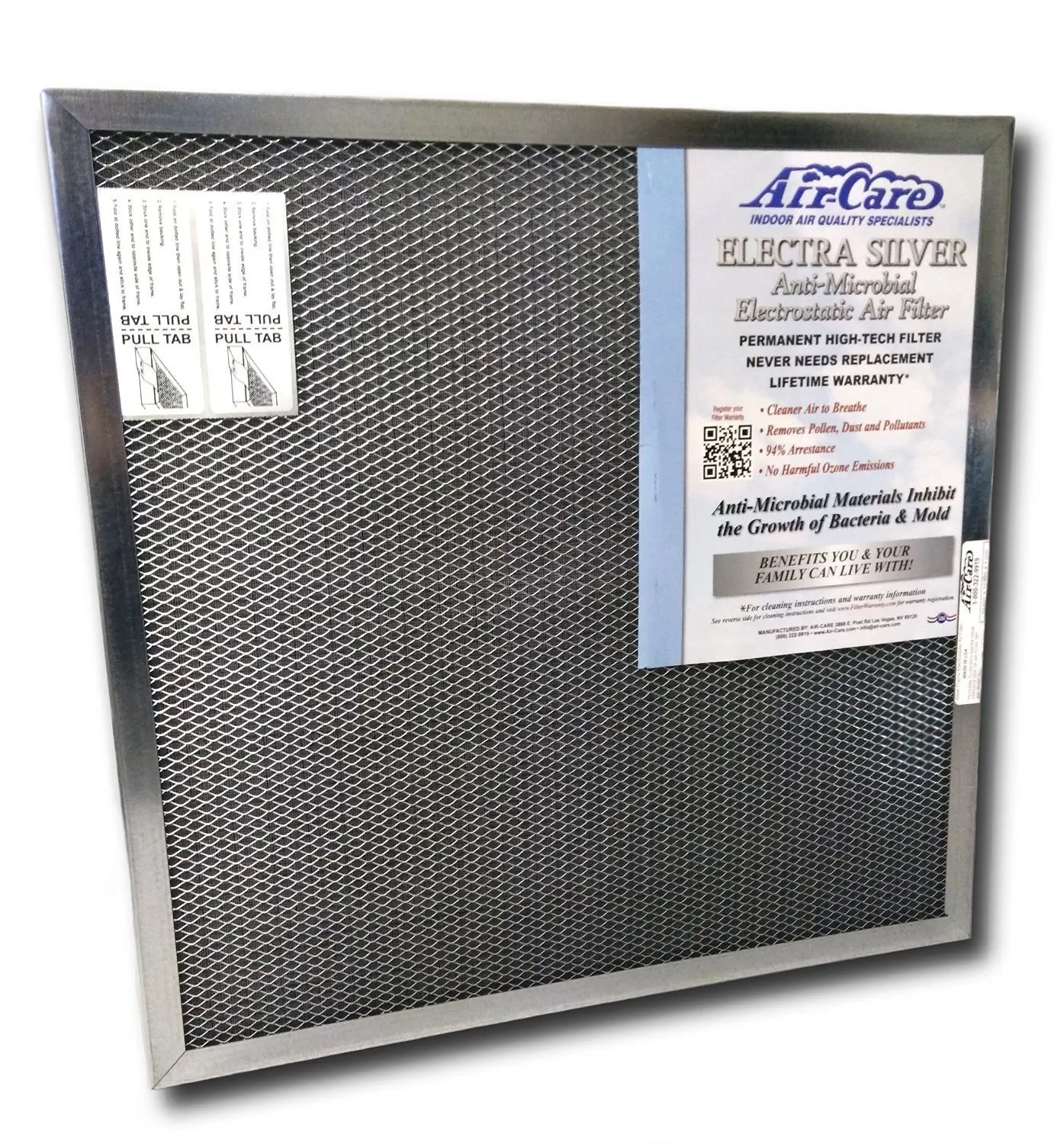 23-1/2x23-1/2x1 Lifetime Warranty Electrostatic AC Furnace Air Filter Permanent