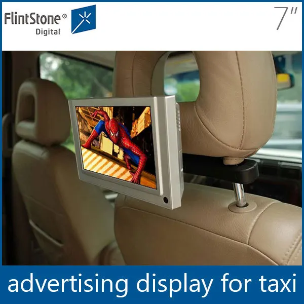 17,8 cm de LCD TFT monitor auto 7/" pulgadas apoyacabezas set display negro digital