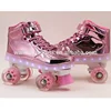 2019 New Design Fashion Mirror Surface Flat Hell LED Flash Quad Roller Skates