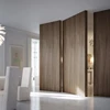 Walnut exterior solid wooden pivot door for entrance