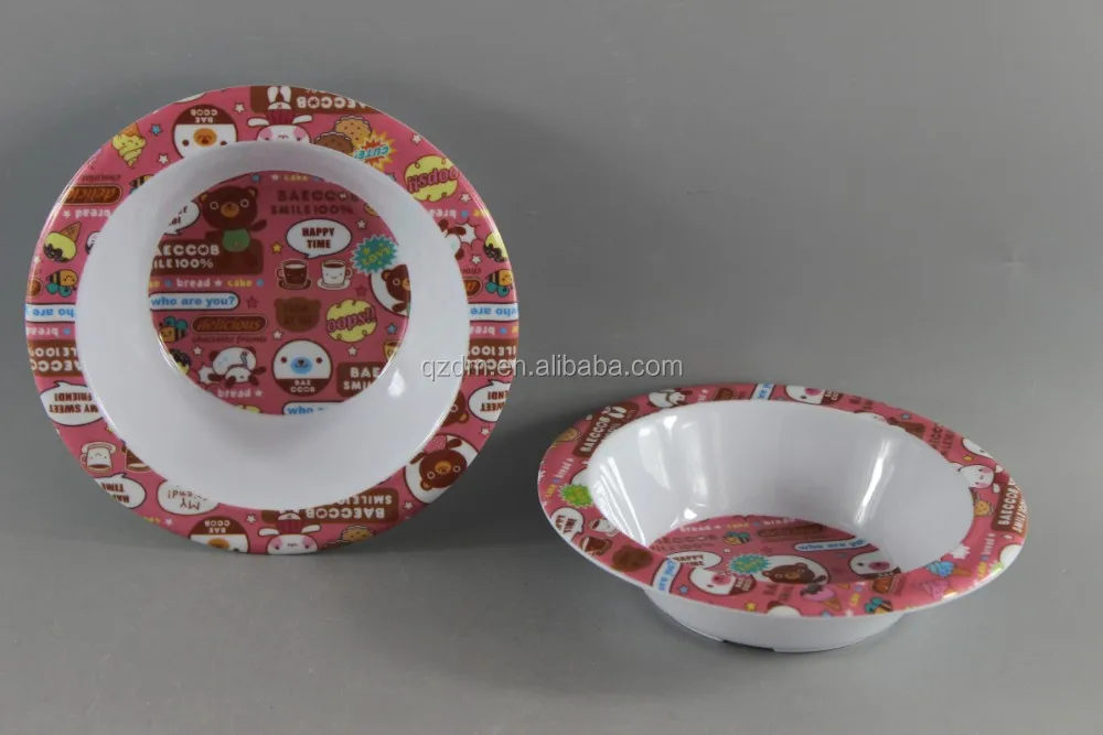 Kids Melamine Round Bowl/Plastic Cereal Bowl